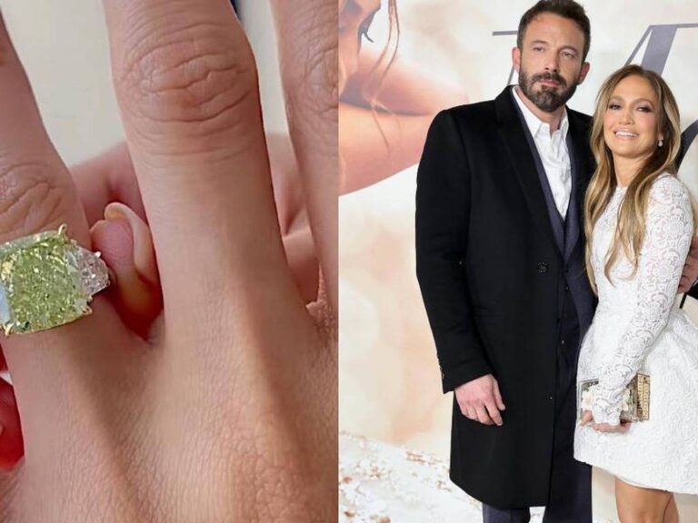 EL RARO DIAMANTE VERDE DEL ANILLO DE COMPROMISO QUE BEN AFFLECK LE DIO A JENNIFER LÓPEZ