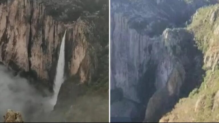 Queda Totalmente Sin Agua Cascada de Basaseachi en Chihuahua por Prolongada Sequía