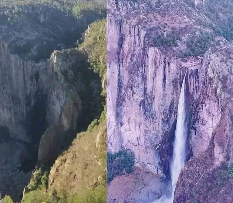 La Cascada de Basaseachi Resurge Tras las Lluvia