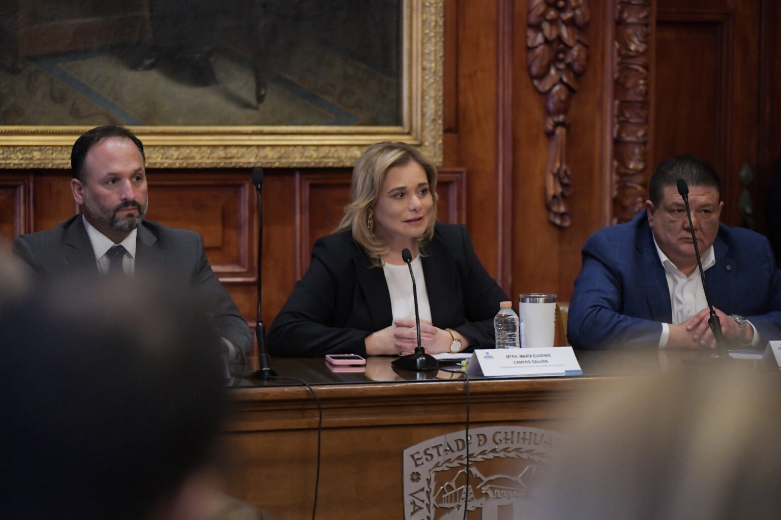 Maru Campos recibe a magistrados electos en Palacio de Gobierno | La Única