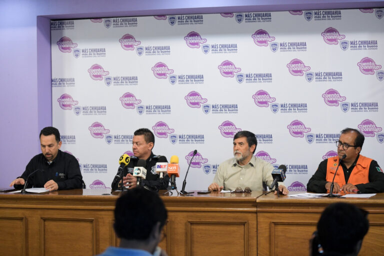 Alertan autoridades estatales por temporal lluvioso sobre territorio chihuahuense para este fin de semana