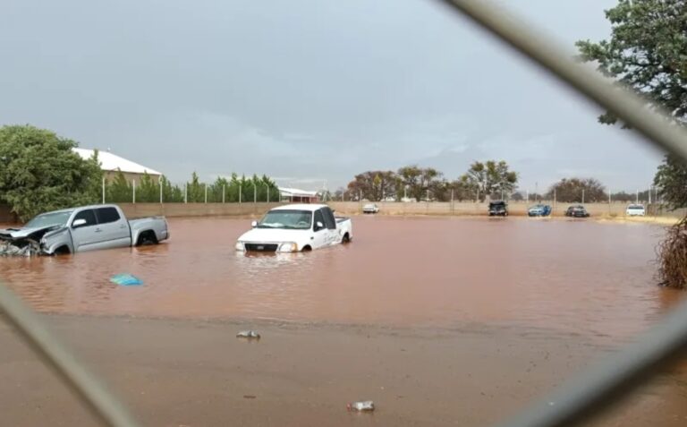 Afecta temporal lluvioso a zona de campos menonitas