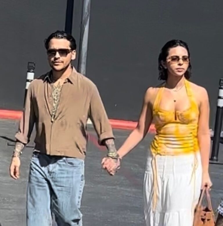 Christian Nodal y Ángela Aguilar disfrutan de un día juntos en Beverly Hills