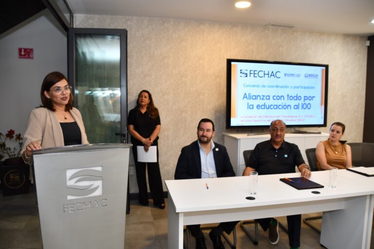 Formalizan SEECH y Fechac alianza para mejorar escuelas en seis municipios