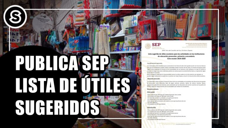 Regreso a clases 2025: conoce los útiles escolares oficiales por grado según la SEP