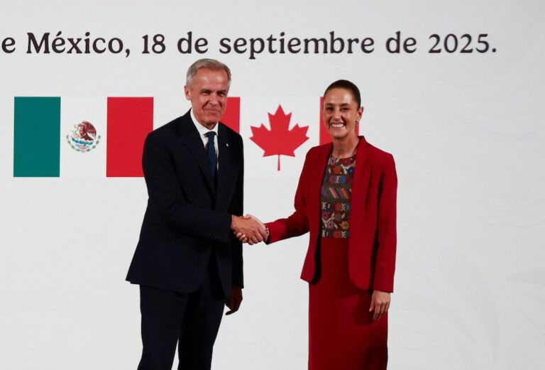 Sheinbaum y Carney refuerzan alianza México-Canadá ante revisión del T-MEC