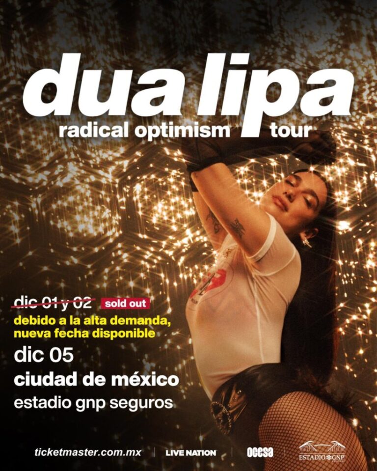 “Con cariño y bolero: Dua Lipa despide su gira con un ‘Bésame mucho’ en CDMX”