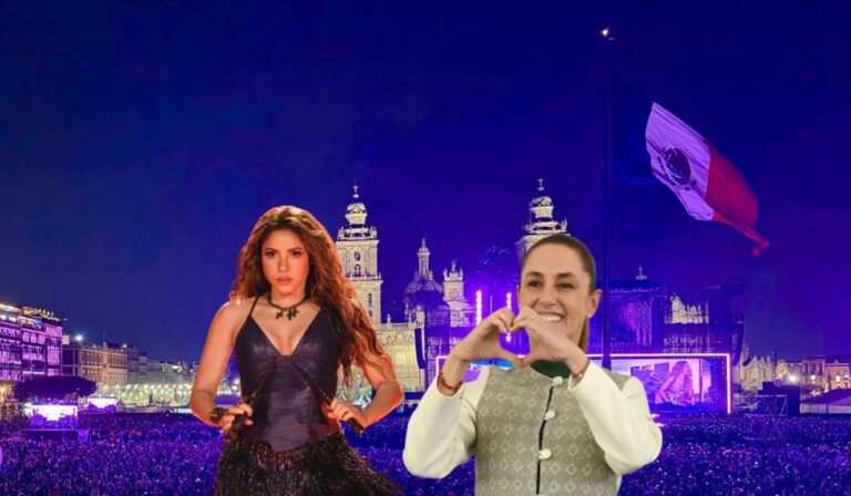 Sheinbaum celebra concierto de Shakira en el Zócalo: “Un evento histórico para la ciudad”