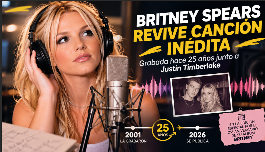 Britney Spears revive una canción inédita de hace 25 años junto a Justin Timberlake